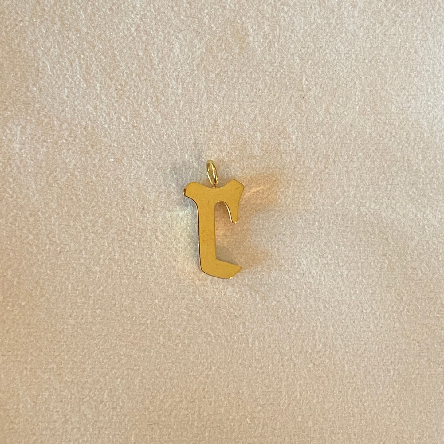 Gothic Letter Charm + Box Chain