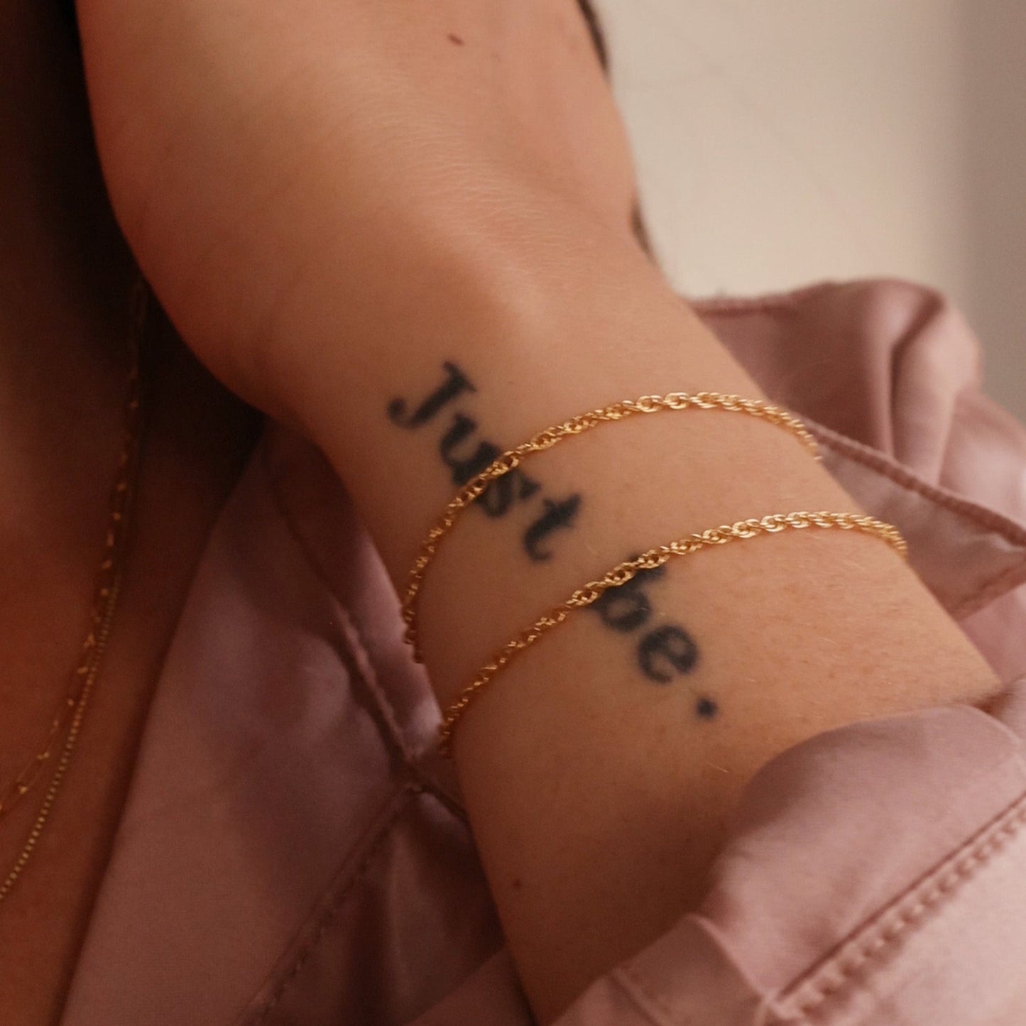 LucyKitty Gold Filled Rope Chain