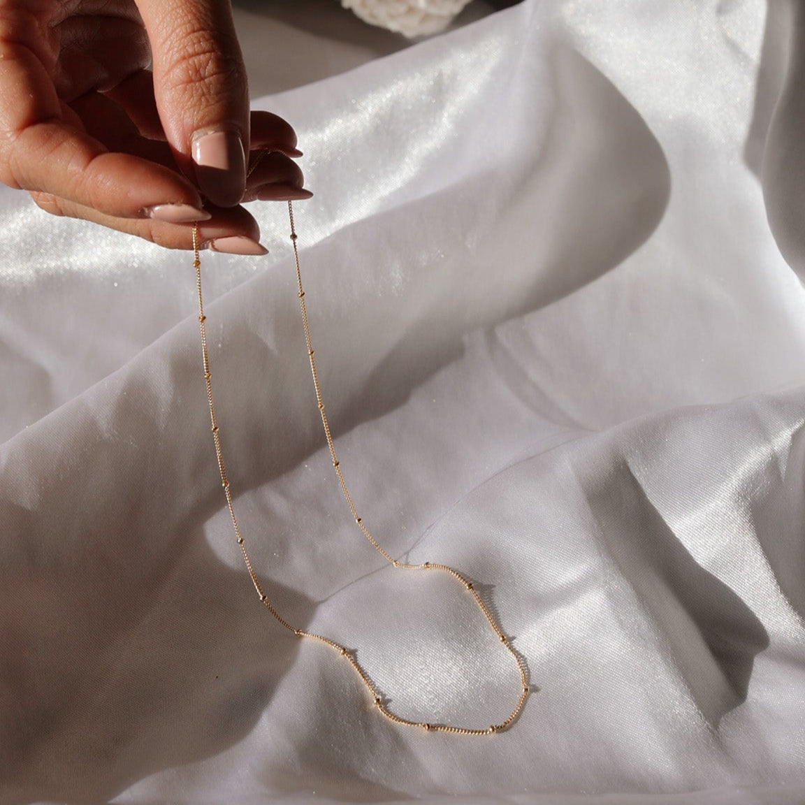 LucyKitty Gold Filled Saturna Chain Necklace