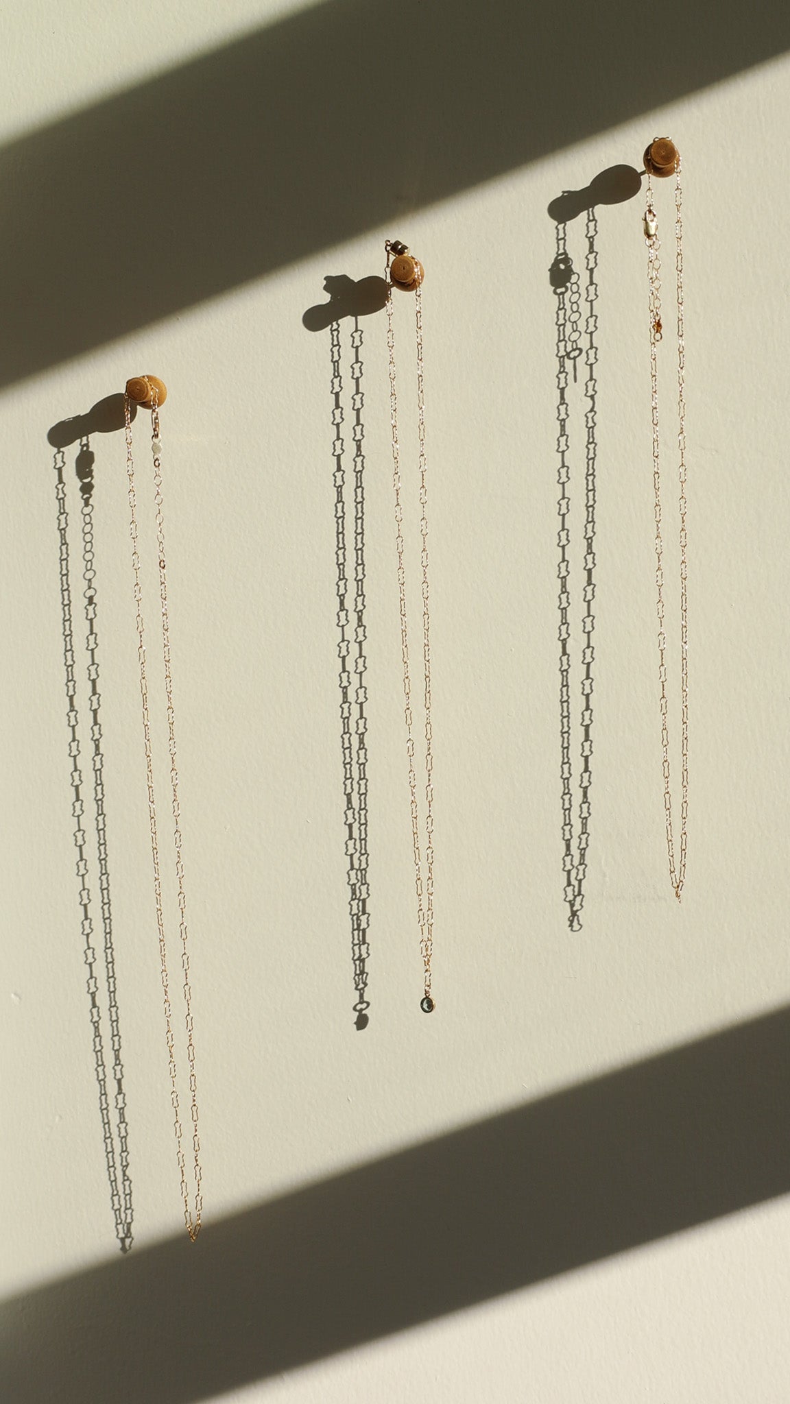 LucyKitty Gold Filled Zia Chain and Fayette Birthstone Necklace