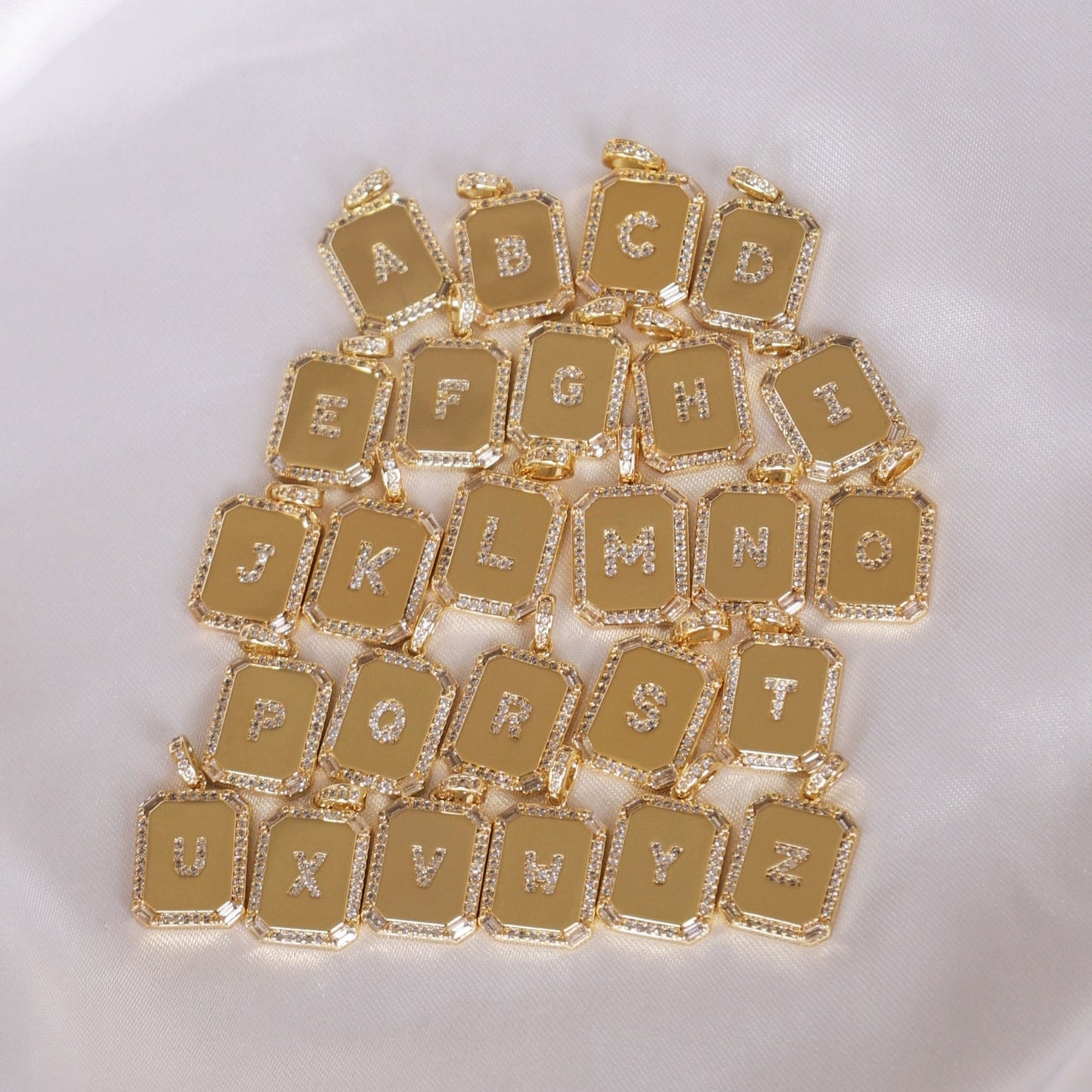 LucyKitty Gold Filled Carta Pendants All Letters