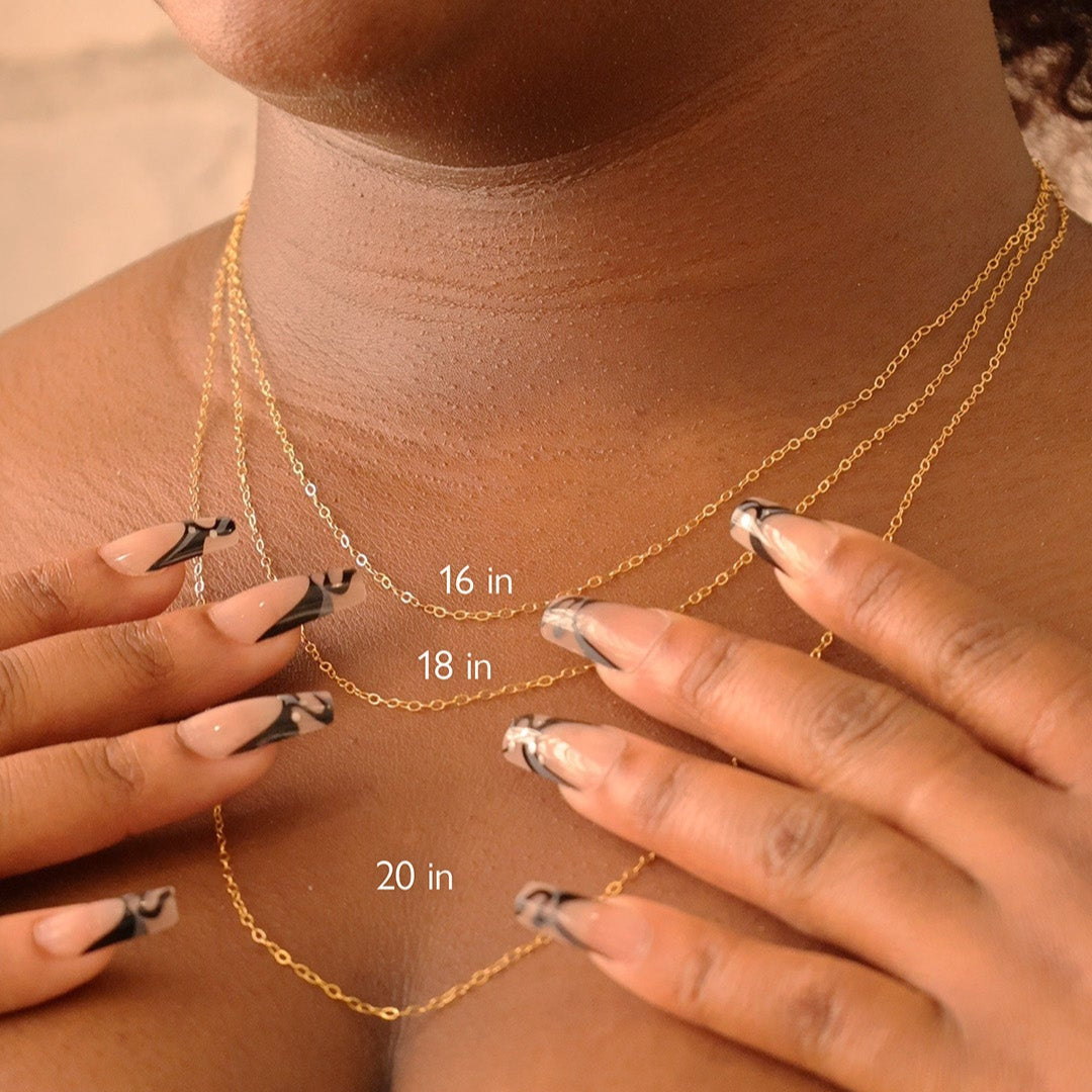 LucyKitty Gold Filled Gossamer Chain All Sizes