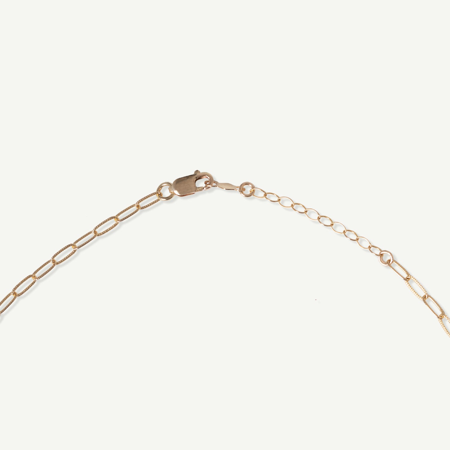 Carta Pendant + Textured Paperclip Chain