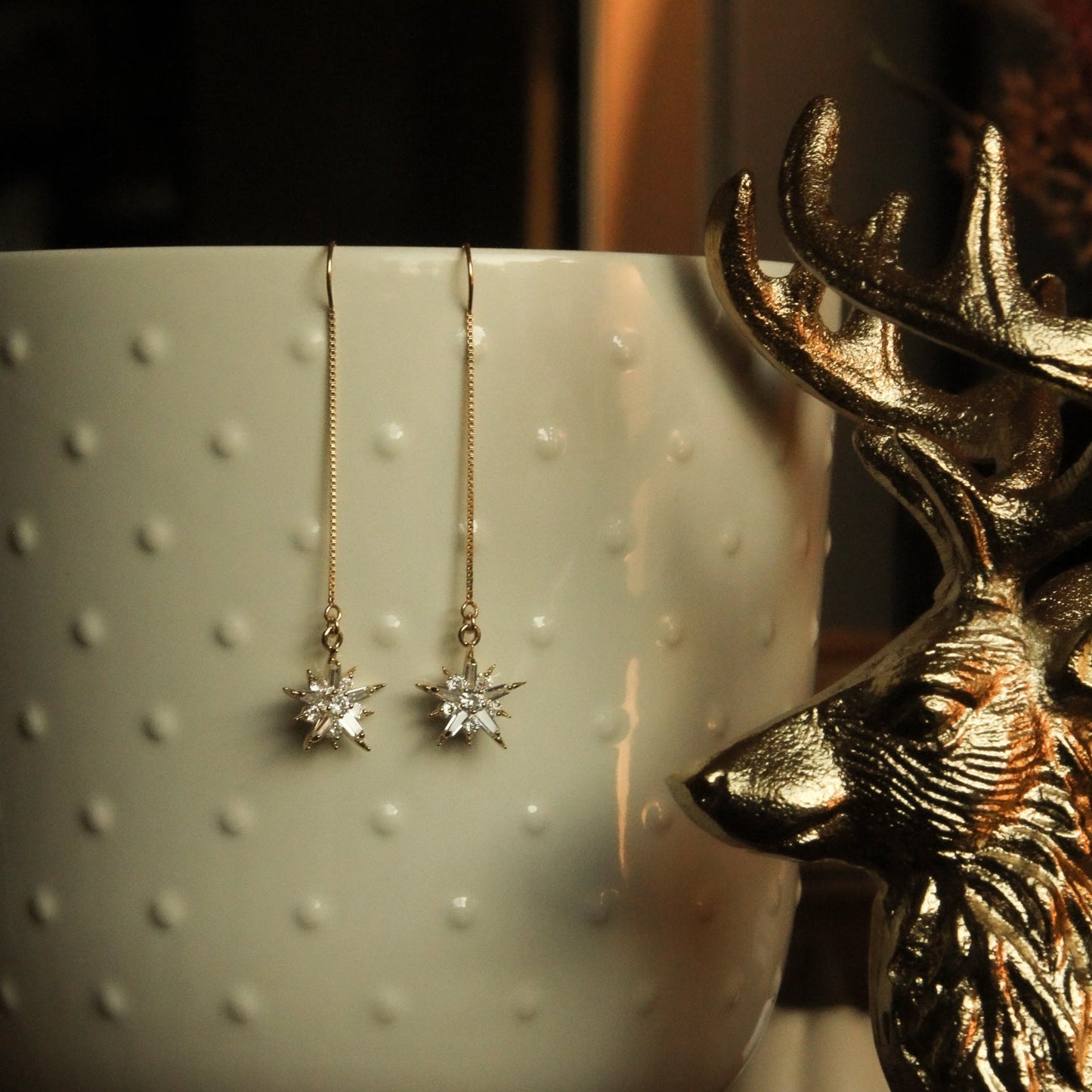 LucyKitty Gold Filled Flykra Mili Threader Earrings