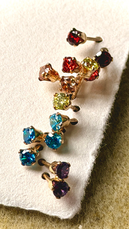 Iris Rainbow Studs