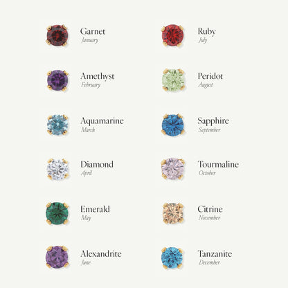 Iris Birthstone Studs