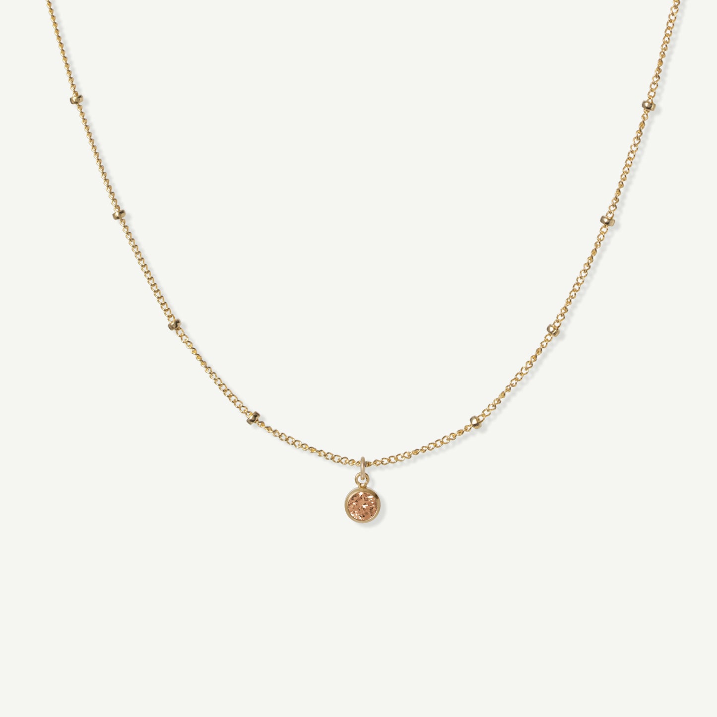 Saturna Birthstone Necklace