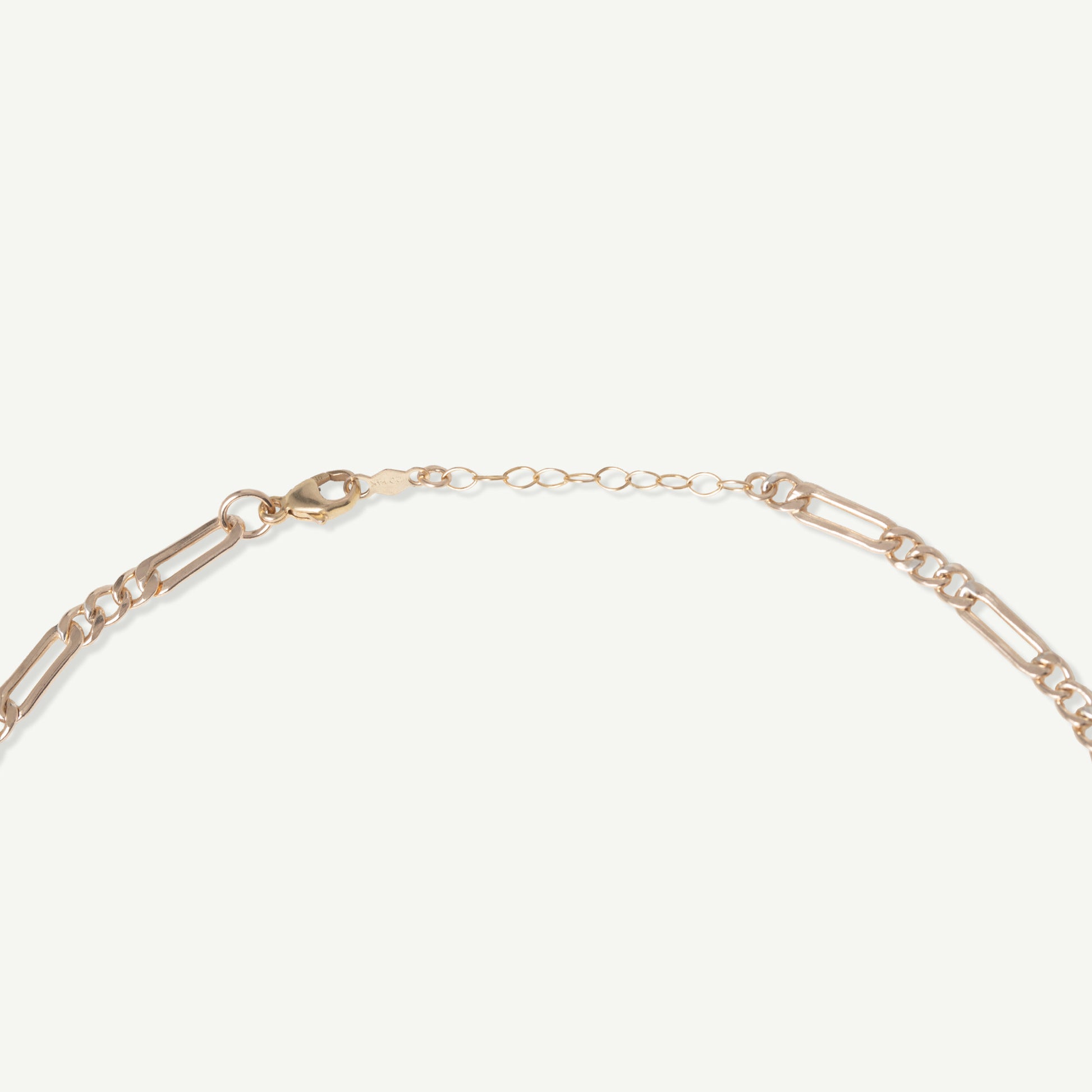 LucyKitty Gold Filled Figaro Chain Regular Clasp