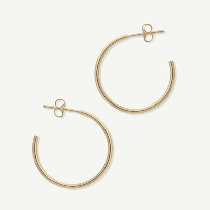 LucyKitty Gold Filled Classic Golden Hoops