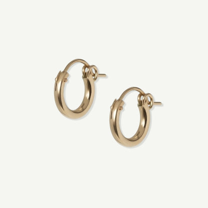 LucyKitty Gold Filled Dana Huggies Hoop Earrings