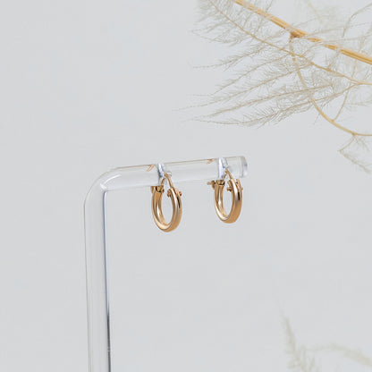 LucyKitty Gold Filled Dana Huggies Hoop Earrings