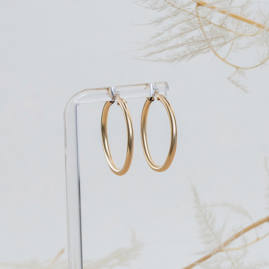 LucyKitty Gold Filled Dana Medium Hoop Earrings