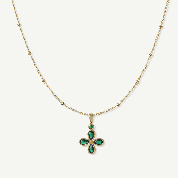 アクセサリー CMW-UNKNOWN 4HEART CLOVER LUCK Necklace Amazon.com: BUBGDYFO Green 4 Leaf Clover Necklace for Women