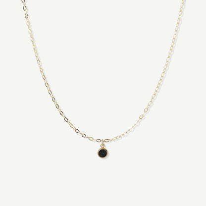 LucyKitty Gold Filled Little Black Necklace