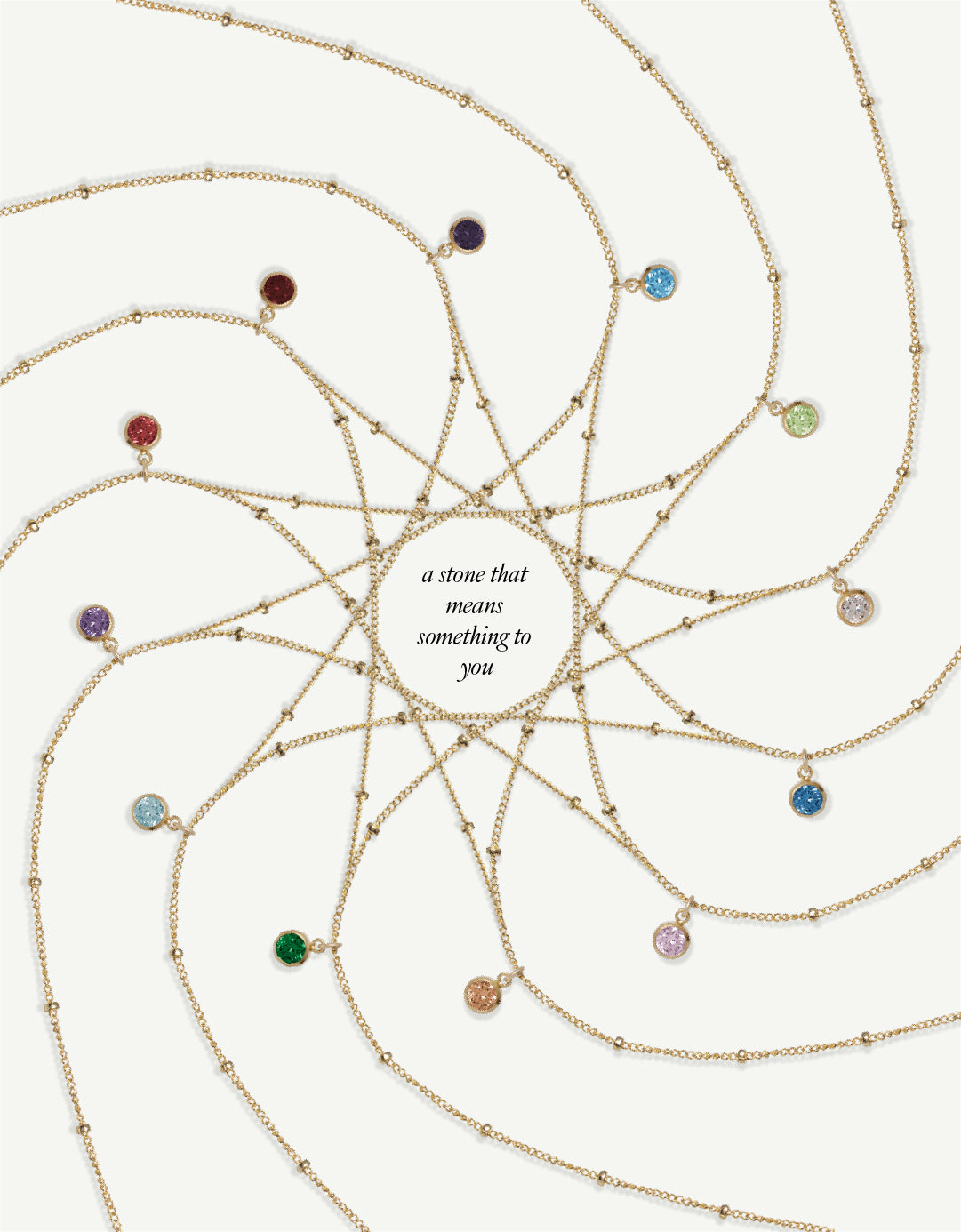 Saturna Birthstone Necklace