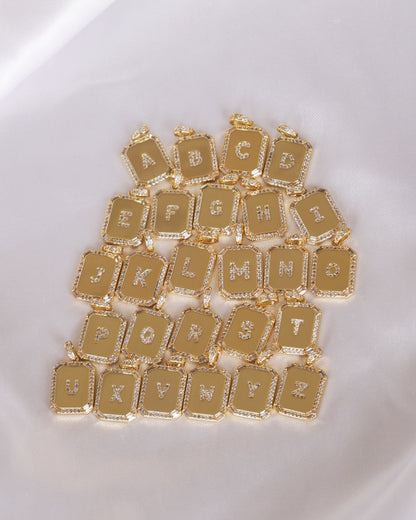 LucyKitty Gold Filled Carta Pendants All Letters