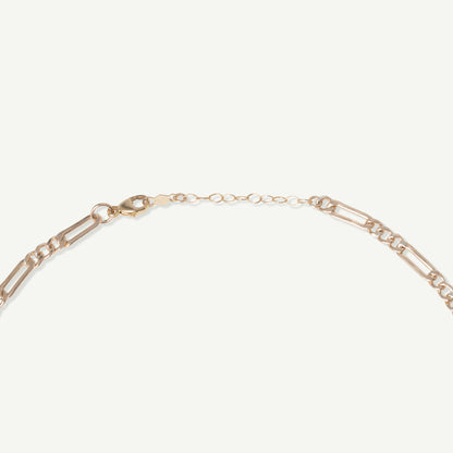 LucyKitty Gold Filled Figaro Chain Anklet Regular Clasp