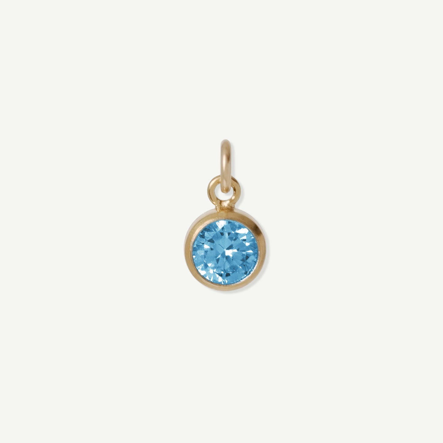 Lucykitty Gold Filled Iris Small Charm December Tanzanite