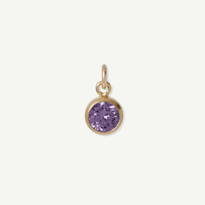 Lucykitty Gold Filled Iris Small Charm June Alexandrite