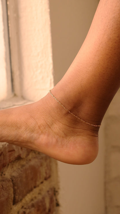 LucyKitty Gold Filled Zia Chain Anklet