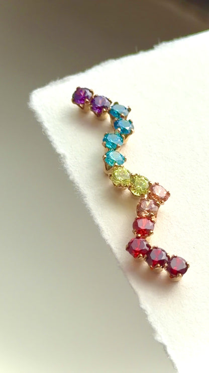Iris Rainbow Studs