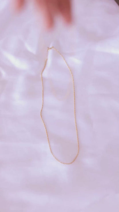 LucyKitty Gold Filled Saturna Chain Necklace