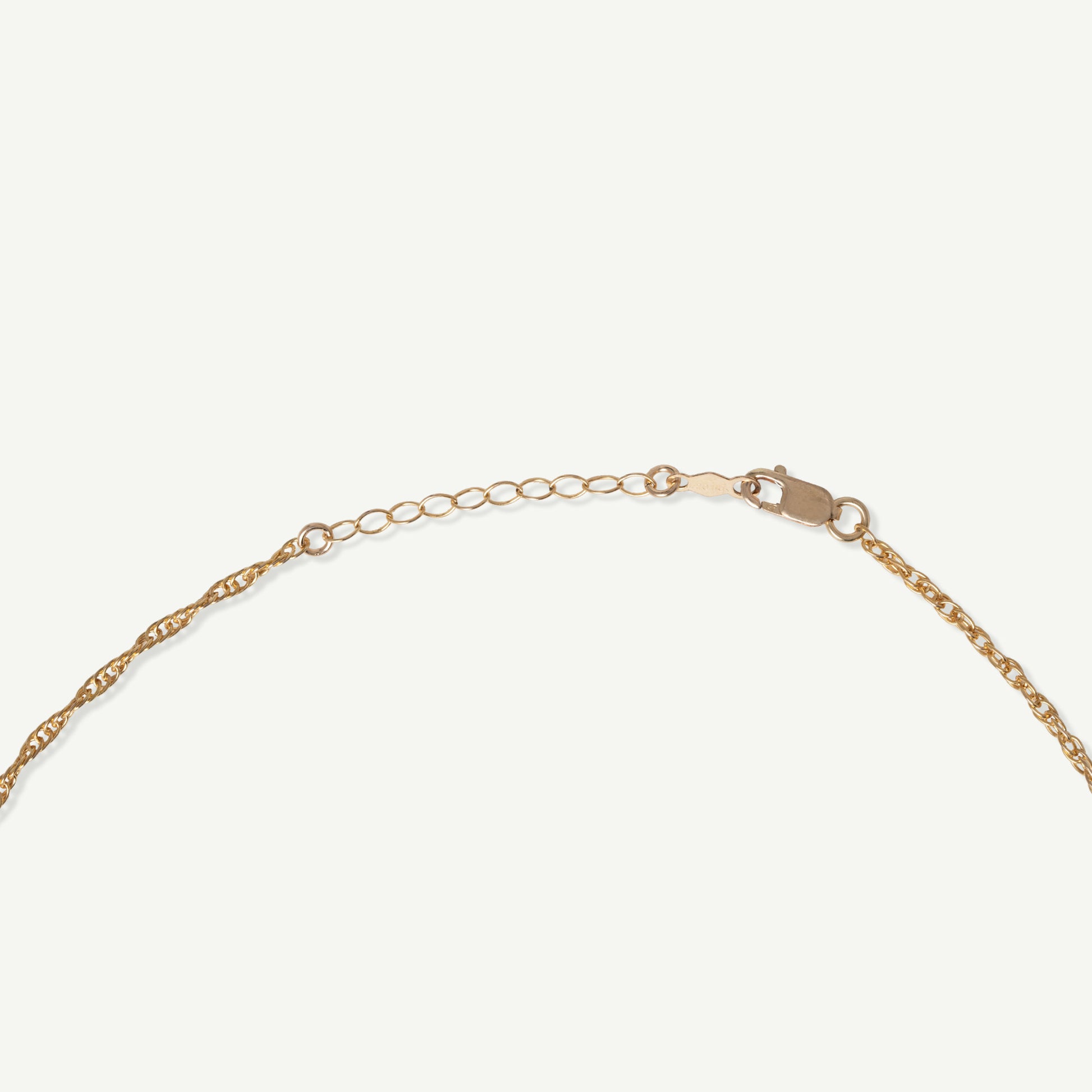 LucyKitty Gold Filled Rope Chain Anklet Regular Clasp