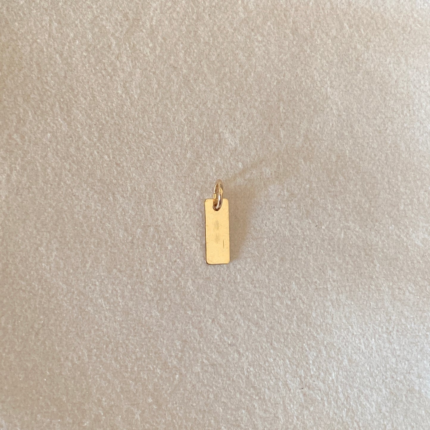 Gold Rectangle Charm