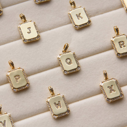 LucyKitty Gold Filled Carta Letter Pendants